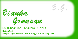 bianka grausam business card